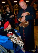2013 Lourdes Pilgrimage - SUNDAY Cardinal Dolan Presents Malades Medals Pius X (37/71)